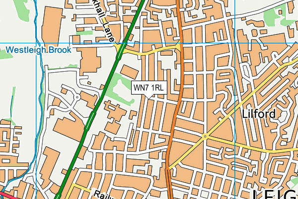 WN7 1RL map - OS VectorMap District (Ordnance Survey)