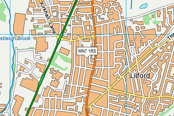 WN7 1RS map - OS VectorMap District (Ordnance Survey)