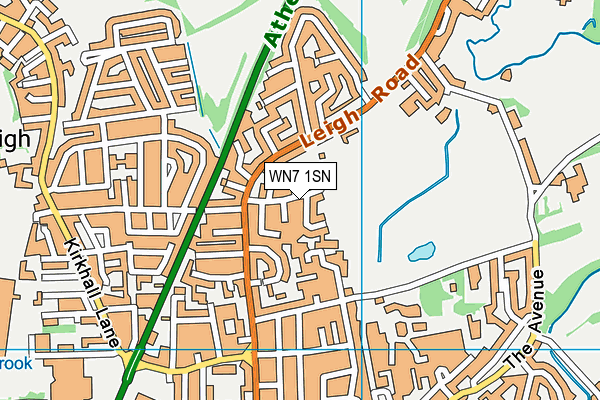 WN7 1SN map - OS VectorMap District (Ordnance Survey)