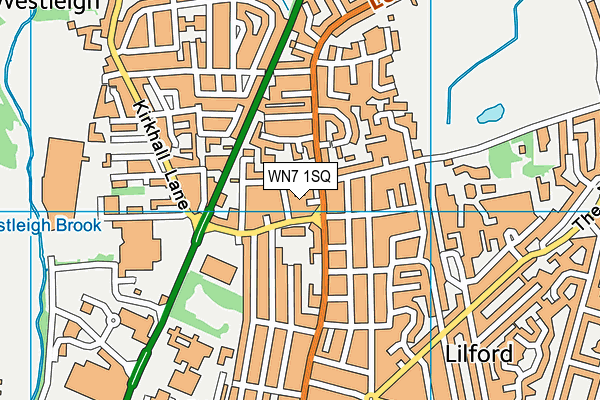 WN7 1SQ map - OS VectorMap District (Ordnance Survey)