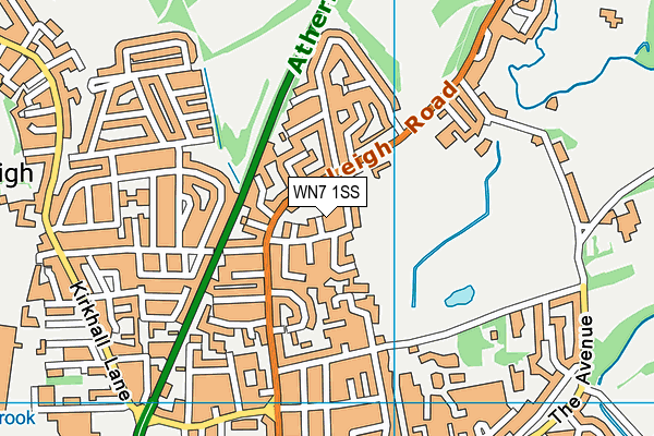 WN7 1SS map - OS VectorMap District (Ordnance Survey)