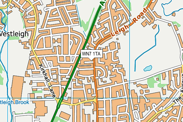 WN7 1TA map - OS VectorMap District (Ordnance Survey)