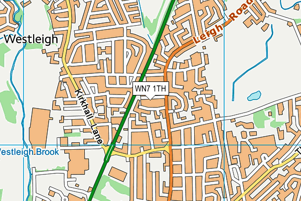 WN7 1TH map - OS VectorMap District (Ordnance Survey)