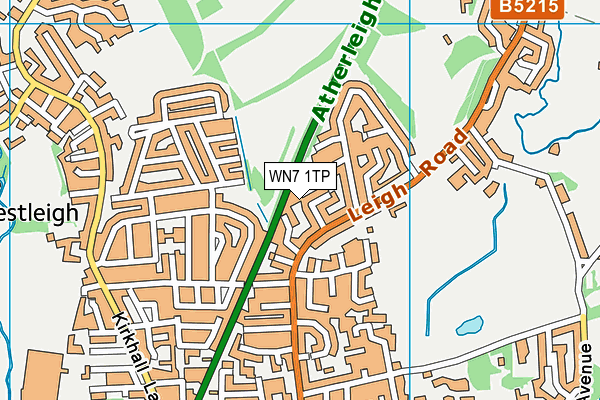 WN7 1TP map - OS VectorMap District (Ordnance Survey)