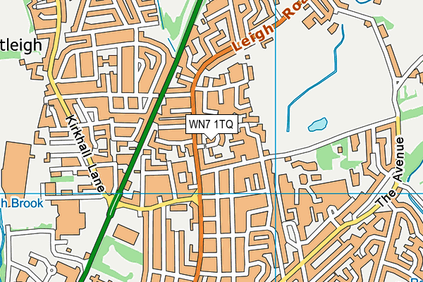 WN7 1TQ map - OS VectorMap District (Ordnance Survey)