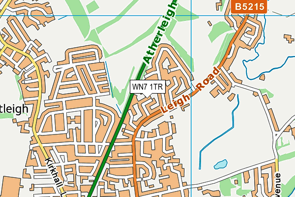 WN7 1TR map - OS VectorMap District (Ordnance Survey)