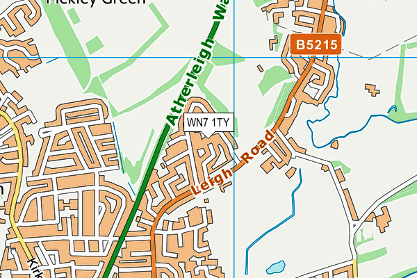 WN7 1TY map - OS VectorMap District (Ordnance Survey)