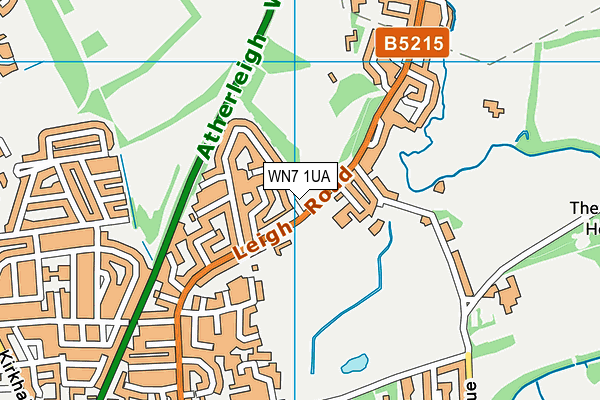 WN7 1UA map - OS VectorMap District (Ordnance Survey)
