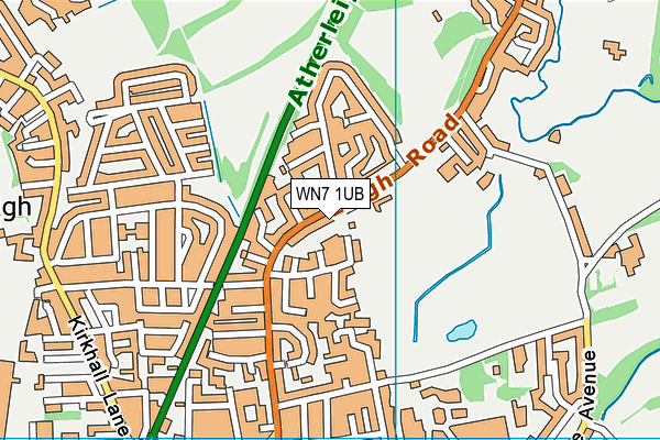 Kings Park Christian Centre (Closed) map (WN7 1UB) - OS VectorMap District (Ordnance Survey)