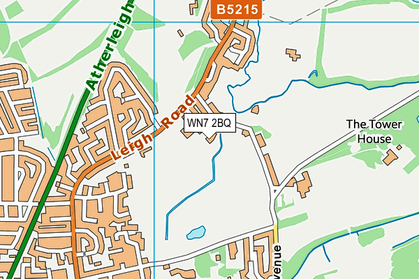 WN7 2BQ map - OS VectorMap District (Ordnance Survey)