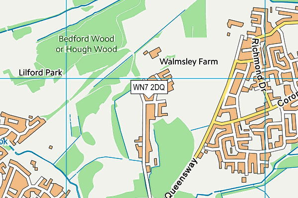WN7 2DQ map - OS VectorMap District (Ordnance Survey)