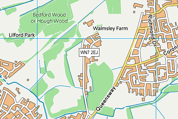 WN7 2EJ map - OS VectorMap District (Ordnance Survey)
