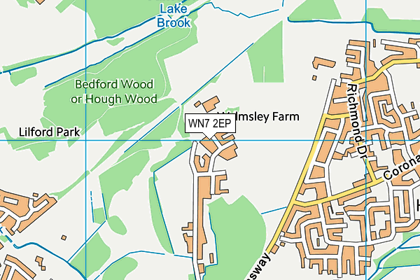 WN7 2EP map - OS VectorMap District (Ordnance Survey)