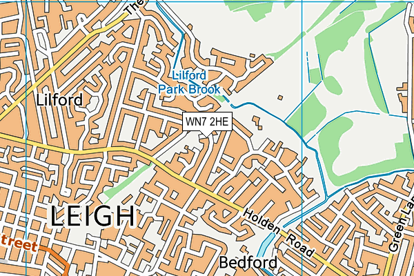 WN7 2HE map - OS VectorMap District (Ordnance Survey)