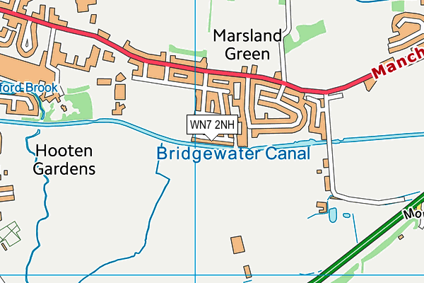 WN7 2NH map - OS VectorMap District (Ordnance Survey)