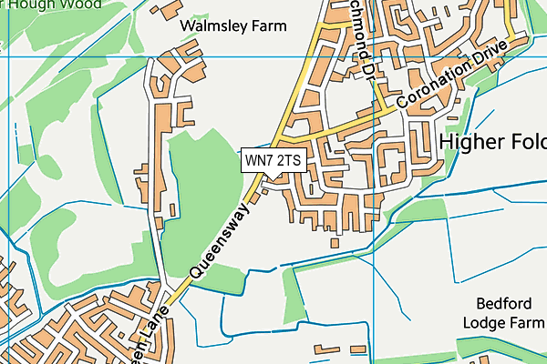 WN7 2TS map - OS VectorMap District (Ordnance Survey)