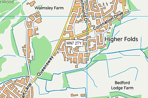 WN7 2TY map - OS VectorMap District (Ordnance Survey)