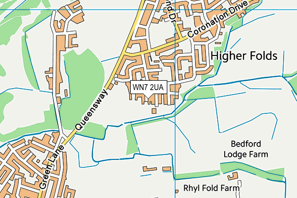 WN7 2UA map - OS VectorMap District (Ordnance Survey)