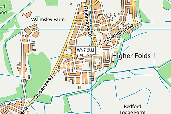 WN7 2UJ map - OS VectorMap District (Ordnance Survey)