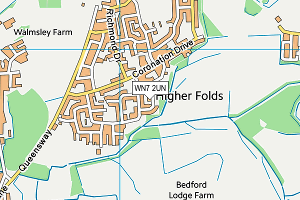 WN7 2UN map - OS VectorMap District (Ordnance Survey)