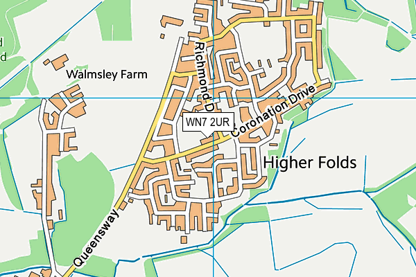 WN7 2UR map - OS VectorMap District (Ordnance Survey)