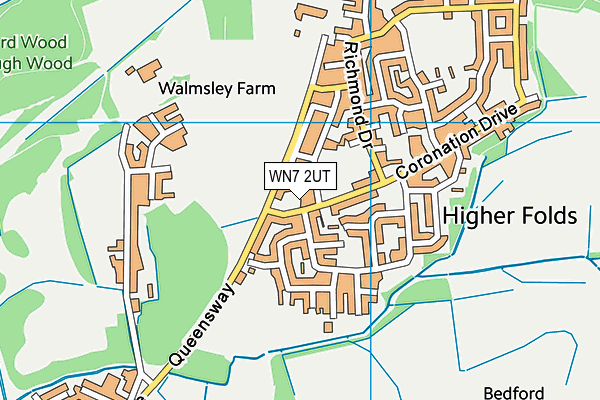 WN7 2UT map - OS VectorMap District (Ordnance Survey)