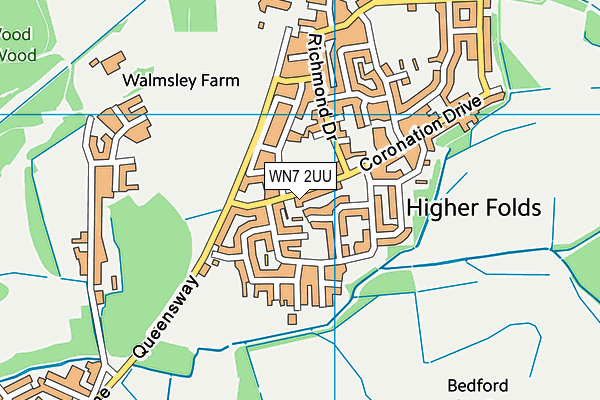 WN7 2UU map - OS VectorMap District (Ordnance Survey)