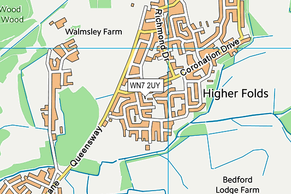 WN7 2UY map - OS VectorMap District (Ordnance Survey)