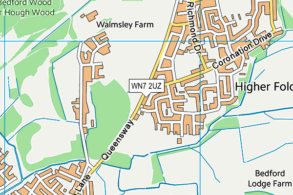 WN7 2UZ map - OS VectorMap District (Ordnance Survey)