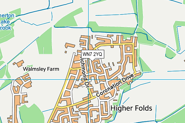 WN7 2YQ map - OS VectorMap District (Ordnance Survey)