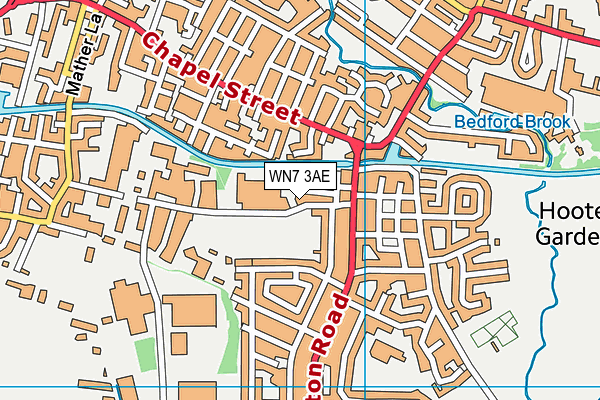 WN7 3AE map - OS VectorMap District (Ordnance Survey)