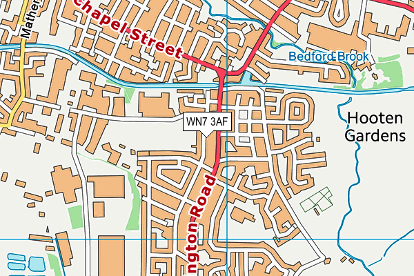 WN7 3AF map - OS VectorMap District (Ordnance Survey)
