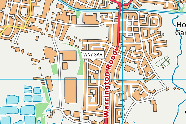 WN7 3AR map - OS VectorMap District (Ordnance Survey)