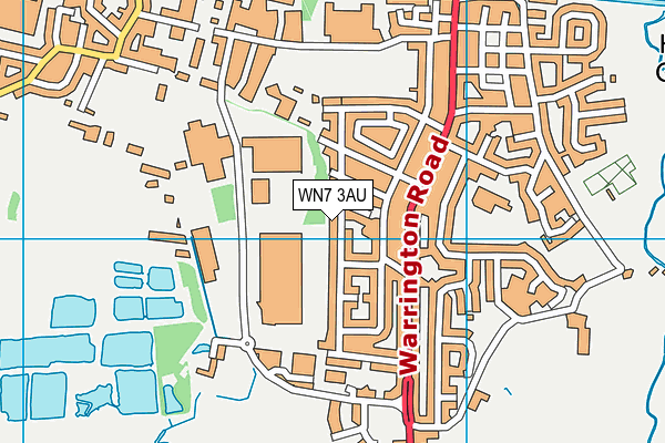 WN7 3AU map - OS VectorMap District (Ordnance Survey)
