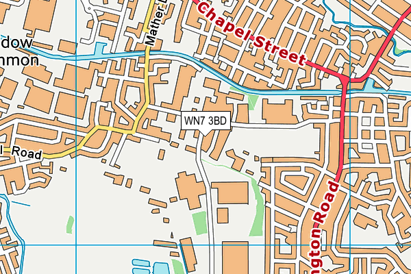 WN7 3BD map - OS VectorMap District (Ordnance Survey)