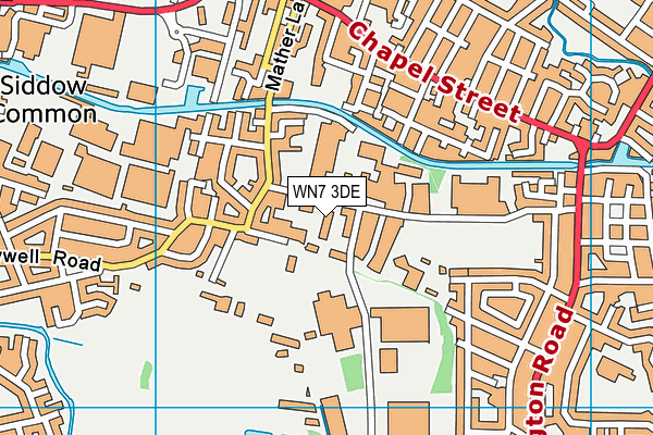WN7 3DE map - OS VectorMap District (Ordnance Survey)