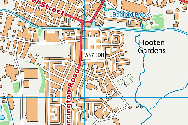WN7 3DH map - OS VectorMap District (Ordnance Survey)