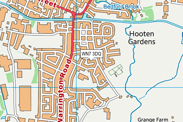 WN7 3DQ map - OS VectorMap District (Ordnance Survey)