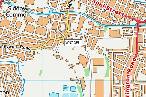 WN7 3EU map - OS VectorMap District (Ordnance Survey)