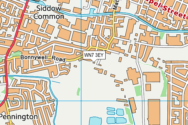 WN7 3EY map - OS VectorMap District (Ordnance Survey)