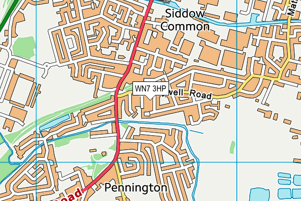 WN7 3HP map - OS VectorMap District (Ordnance Survey)
