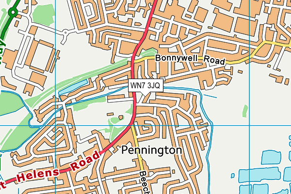 WN7 3JQ map - OS VectorMap District (Ordnance Survey)