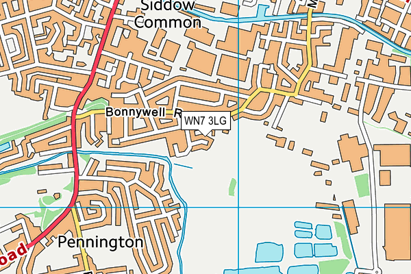 WN7 3LG map - OS VectorMap District (Ordnance Survey)