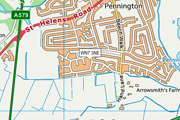 WN7 3NE map - OS VectorMap District (Ordnance Survey)