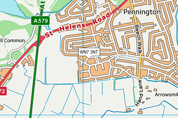 WN7 3NT map - OS VectorMap District (Ordnance Survey)