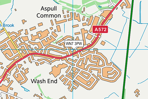 WN7 3PW map - OS VectorMap District (Ordnance Survey)