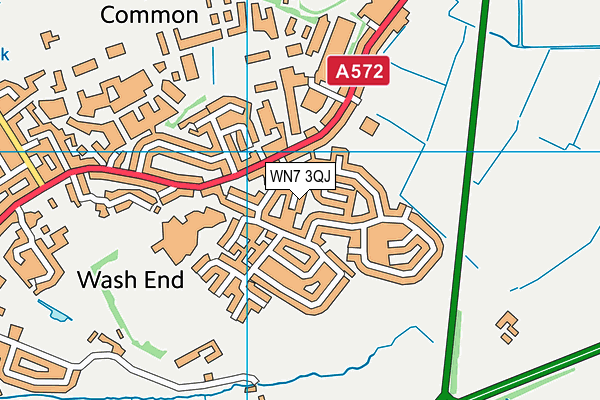 WN7 3QJ map - OS VectorMap District (Ordnance Survey)