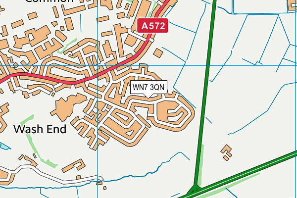 WN7 3QN map - OS VectorMap District (Ordnance Survey)