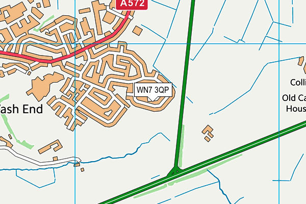 WN7 3QP map - OS VectorMap District (Ordnance Survey)