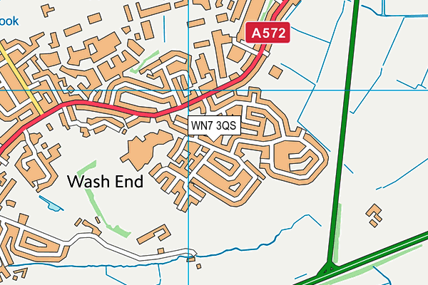 WN7 3QS map - OS VectorMap District (Ordnance Survey)